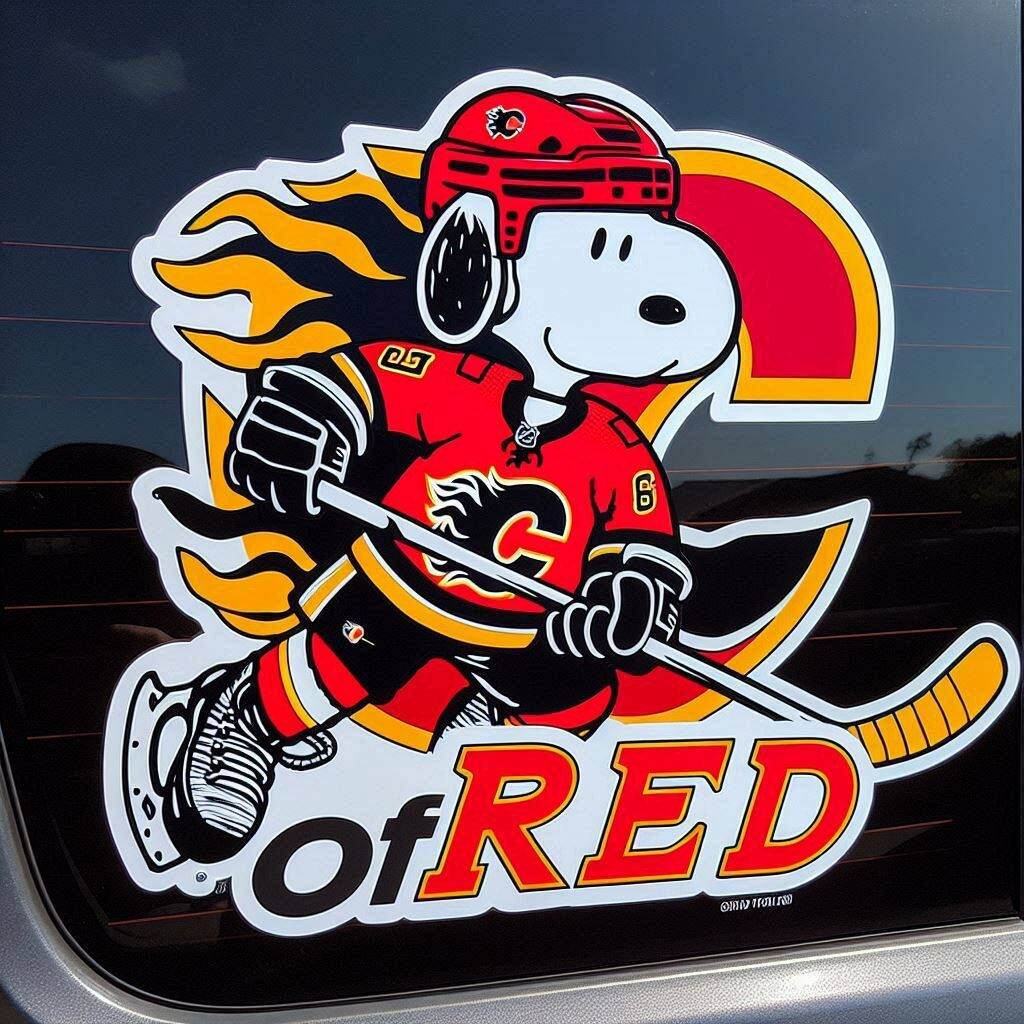 Snoopy NHL Car Decal