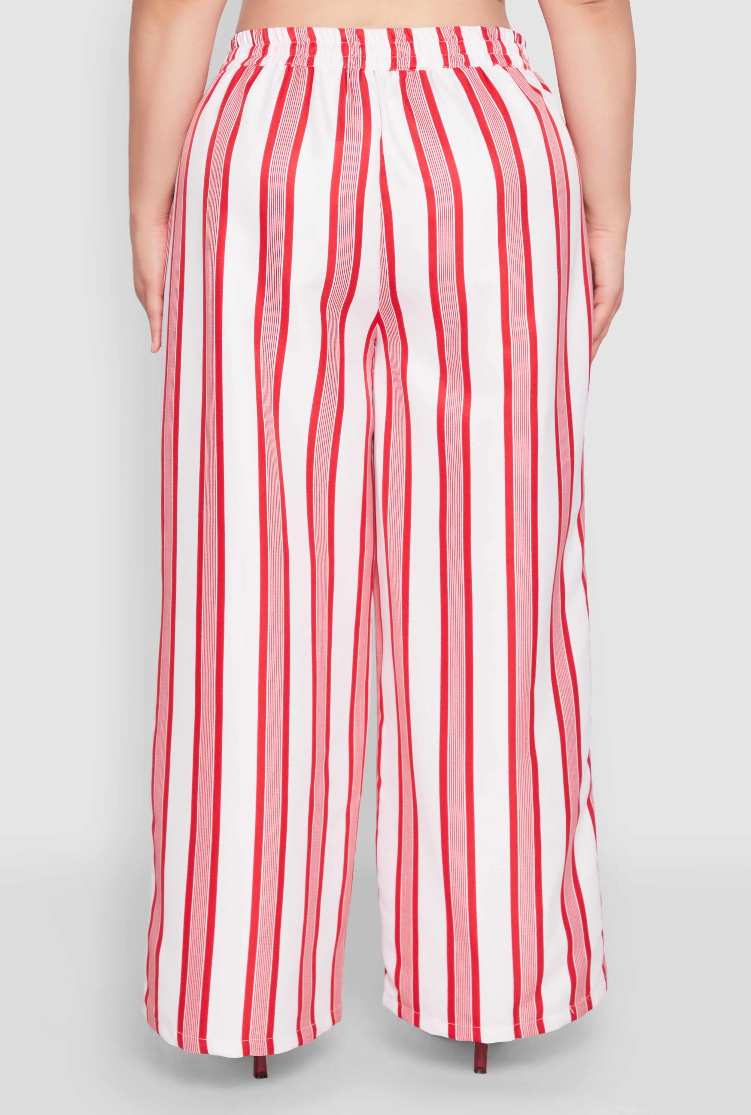 Plus Size Spoon Jeans Drawstring Palazzo Pants
