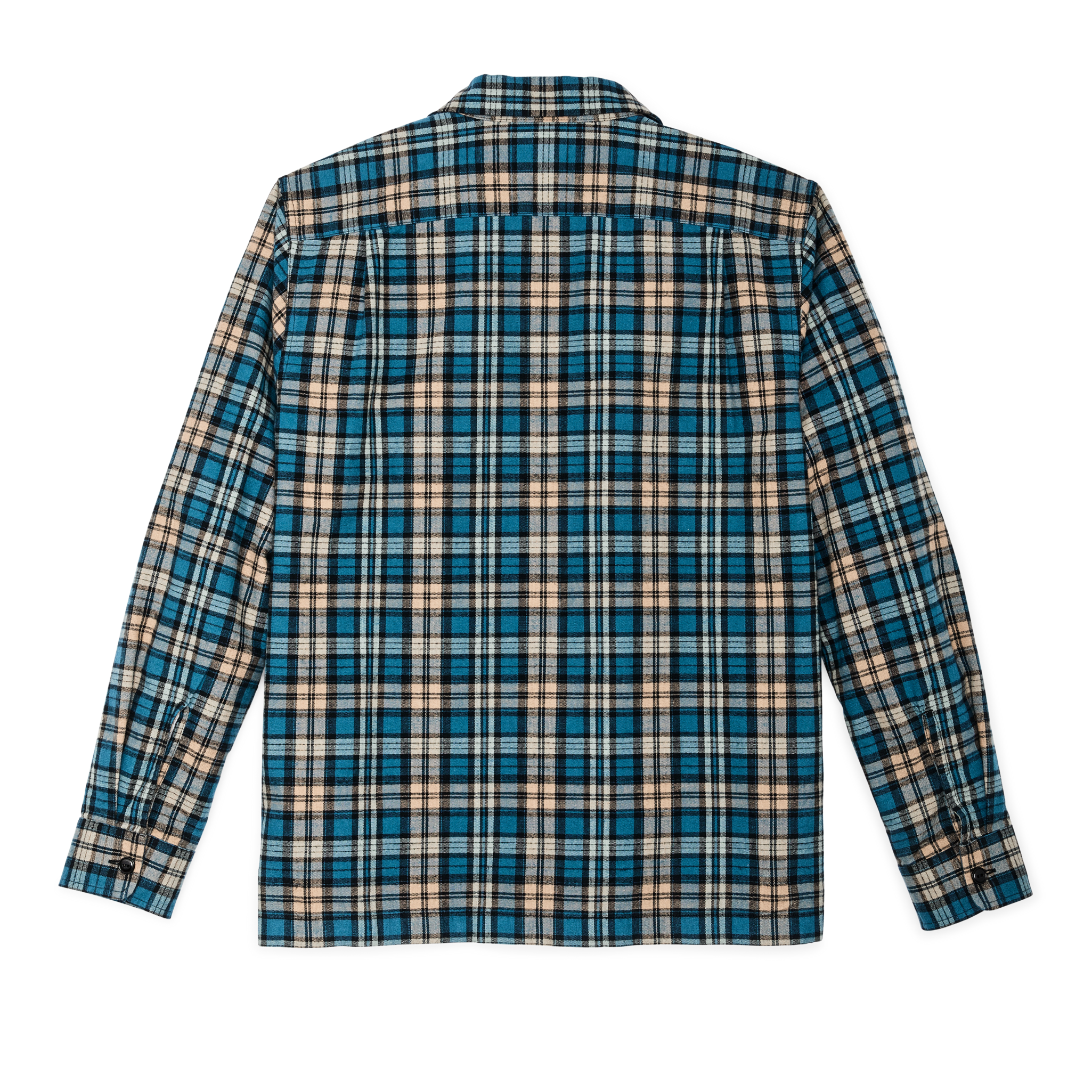Elk Heights Camp Shirt - Blue / Black / Khaki Plaid