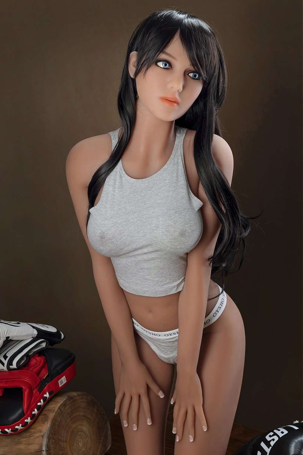 Ella 5ft45 / 166cm #174 Head TPE Small Breastes Boxing Girl Full Size Realistic Sex Doll