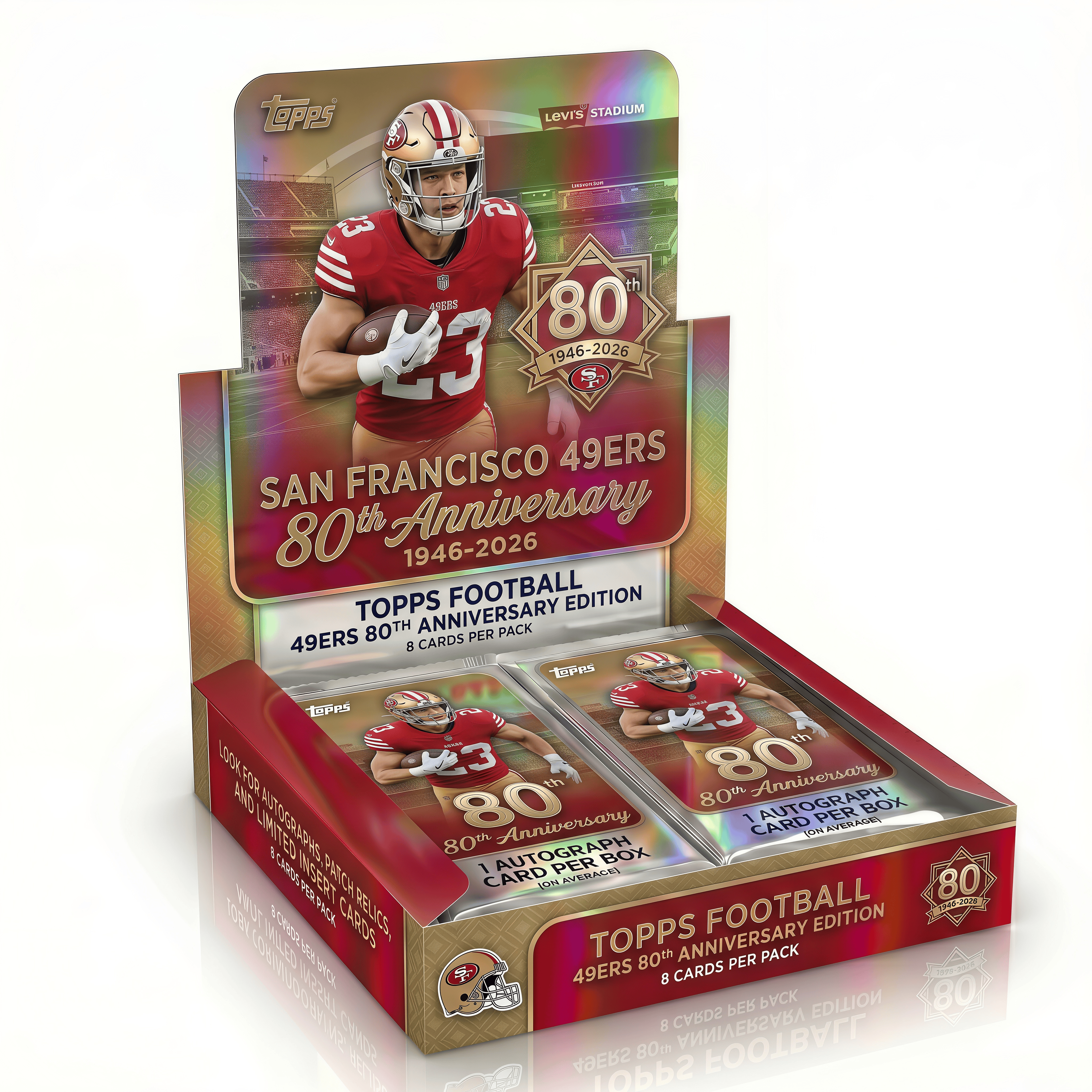 2026 San Francisco 49ers 80th Anniversary Trading Cards Hobby Box