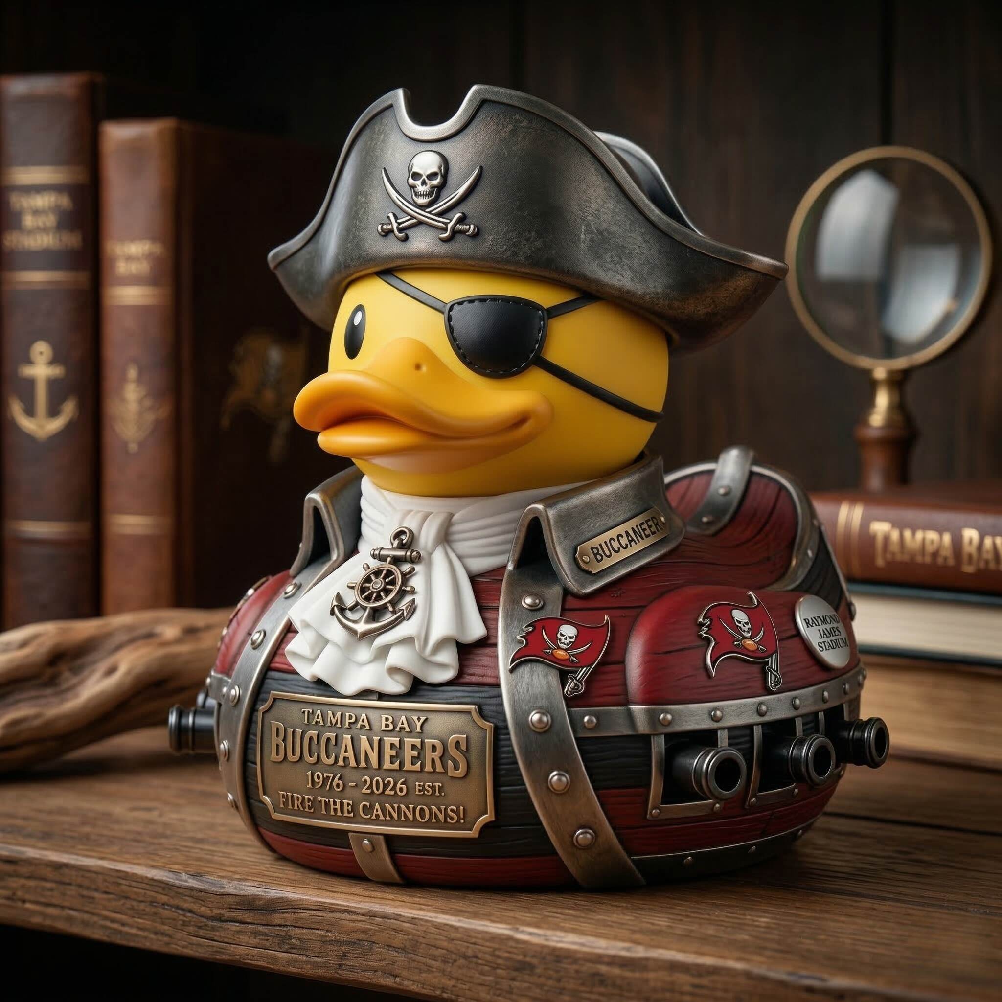 Tampa Bay Buccaneers 50th Anniversary Tribute Duck