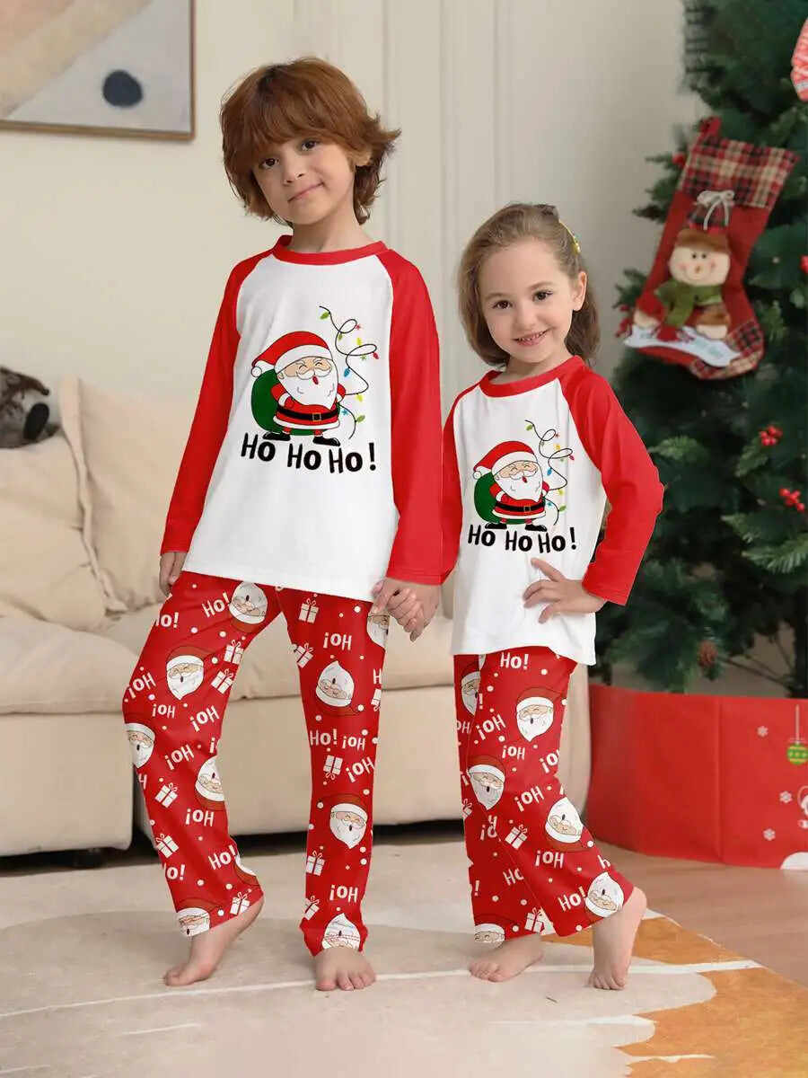 Santa Claus Pjs Family Matching Christmas Pajamas Sets