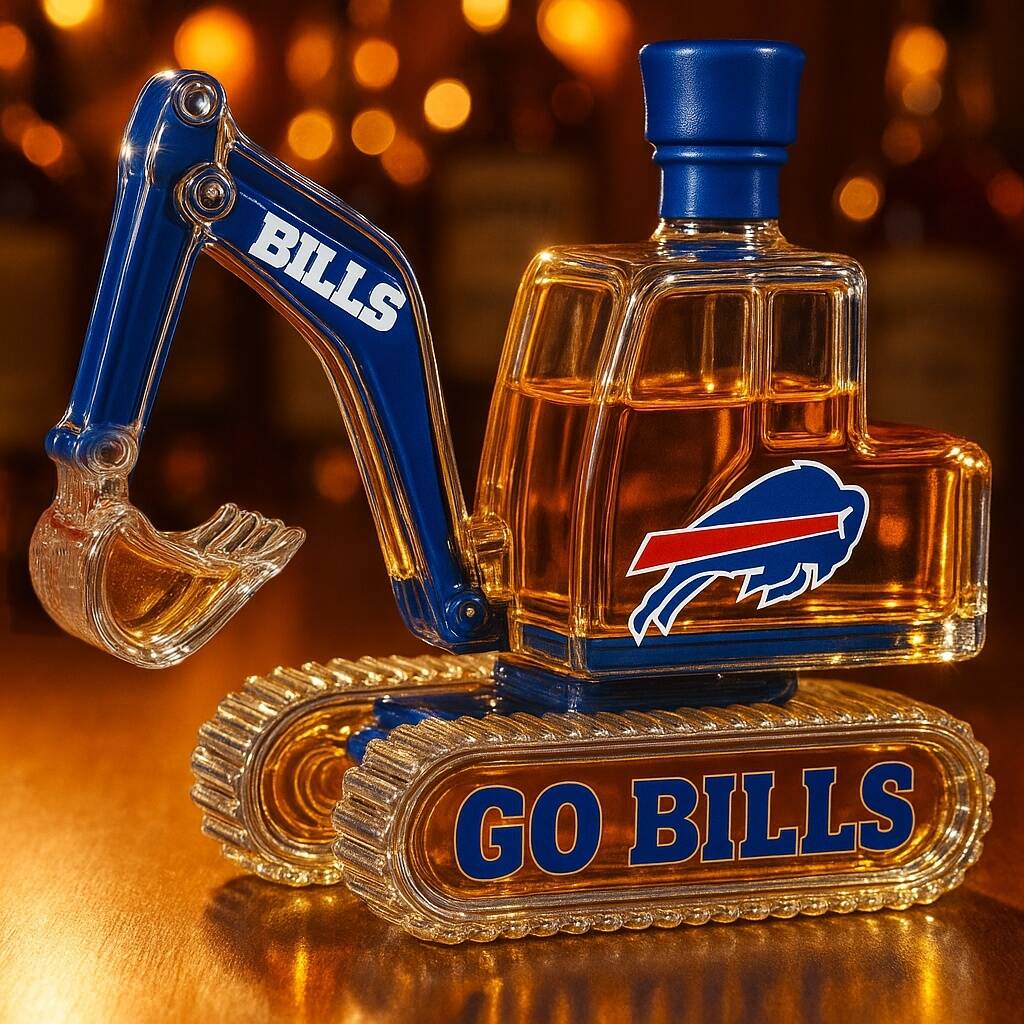 NFL Team Excavator Whiskey Bottle
