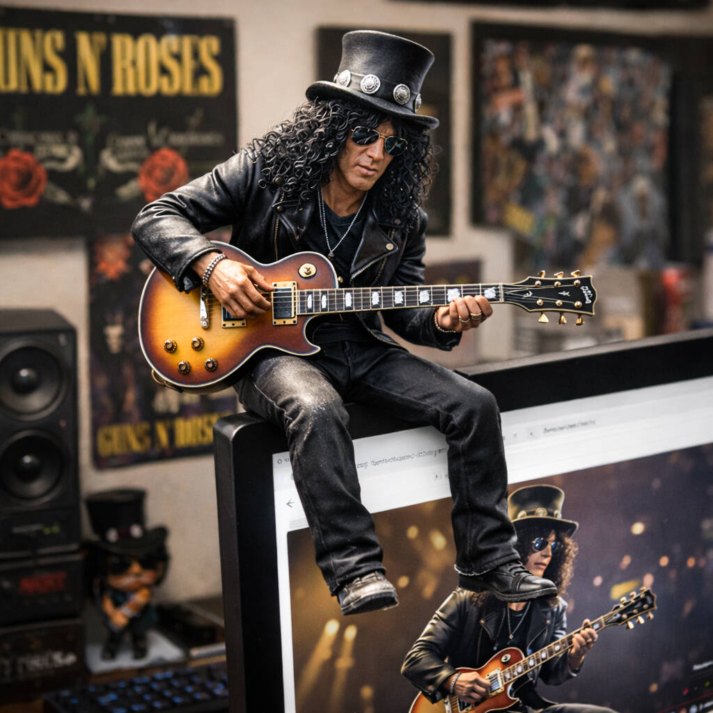 Guns N' Roses Slash Desk Companion Figure