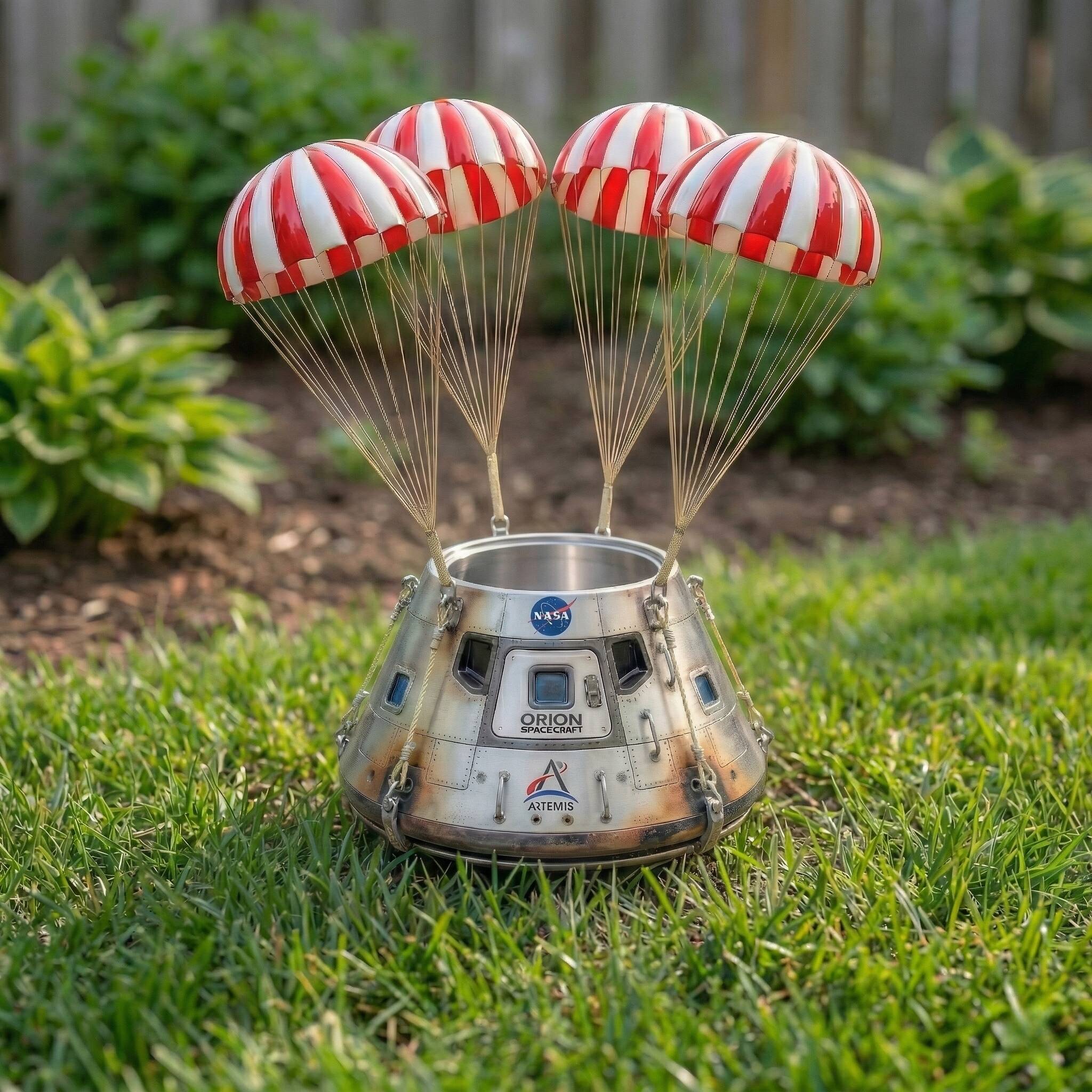 NASA Artemis II Orion Spacecraft Splashdown Commemoration Planter!🚀