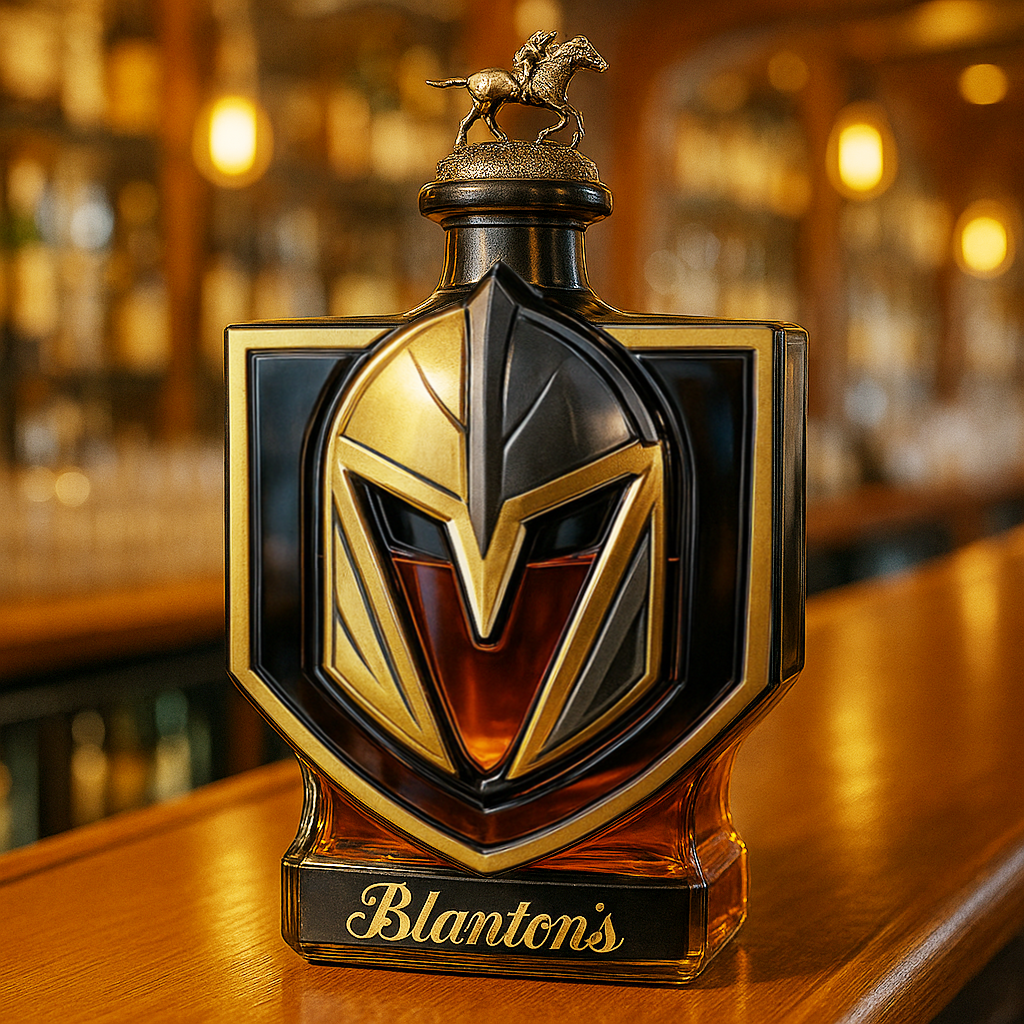 Vegas Golden Knights Whiskey Bottle