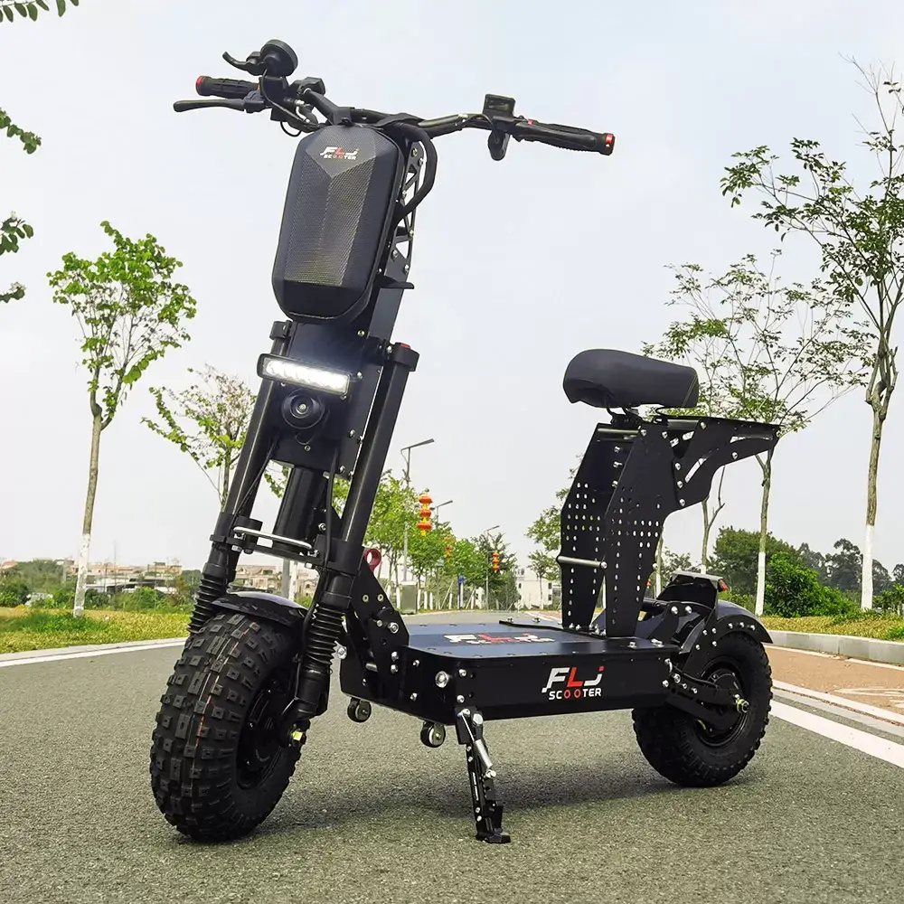 2022 New K14 14inch 8000W Fat wheels skateboard electric scoote with Short Handle fast speed 58MPH