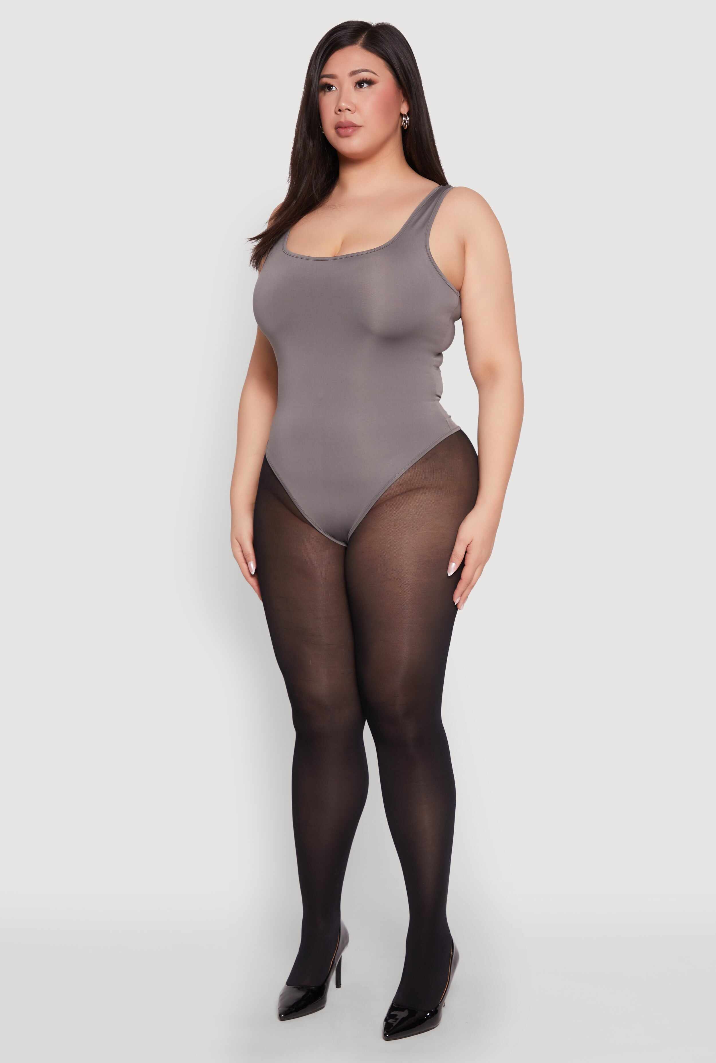 Plus Size Daisy Sleeveless Bodysuit