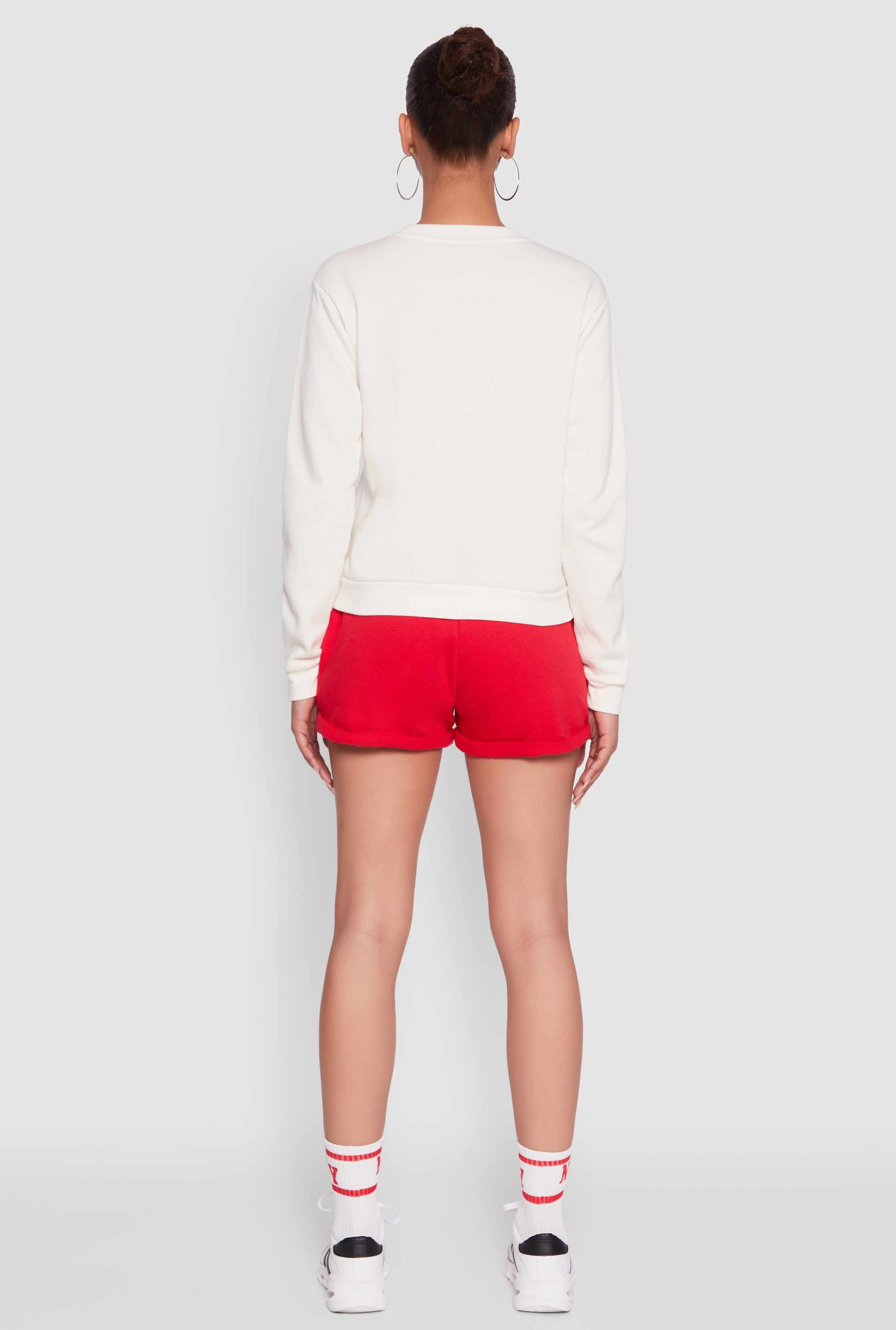 New York Graphic Sweatshirt and Sweatshorts with Socks Set