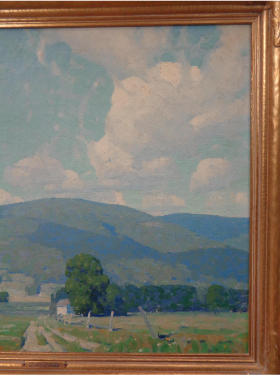 American Impressionist Artist Allen Dean Cochran Oil Painting Summer Catskills circa 1915