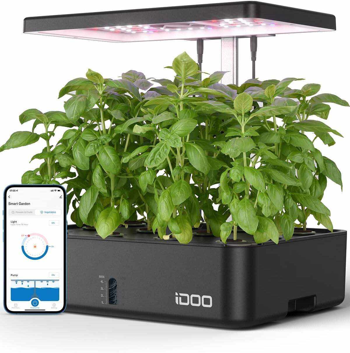 Hydroponics Growing System 12Pods, Indoor Garden with LED Grow Light