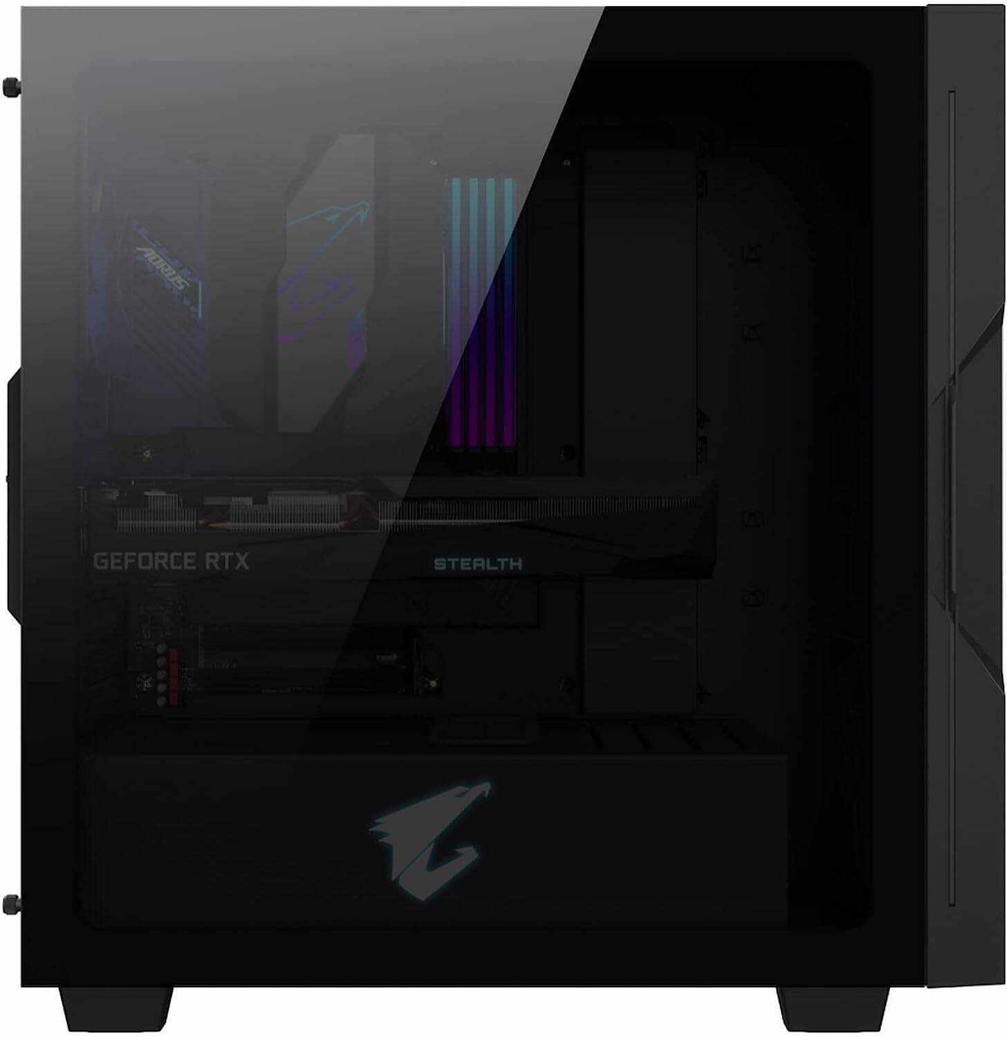 Project Stealth DIY PC Kit (Z690 AORUS Elite Stealth, NVIDIA GeForce RTX 3070 Gaming OC 8G Stealth, AORUS C300G Stealth) - GB-Stealth Combo IN2181