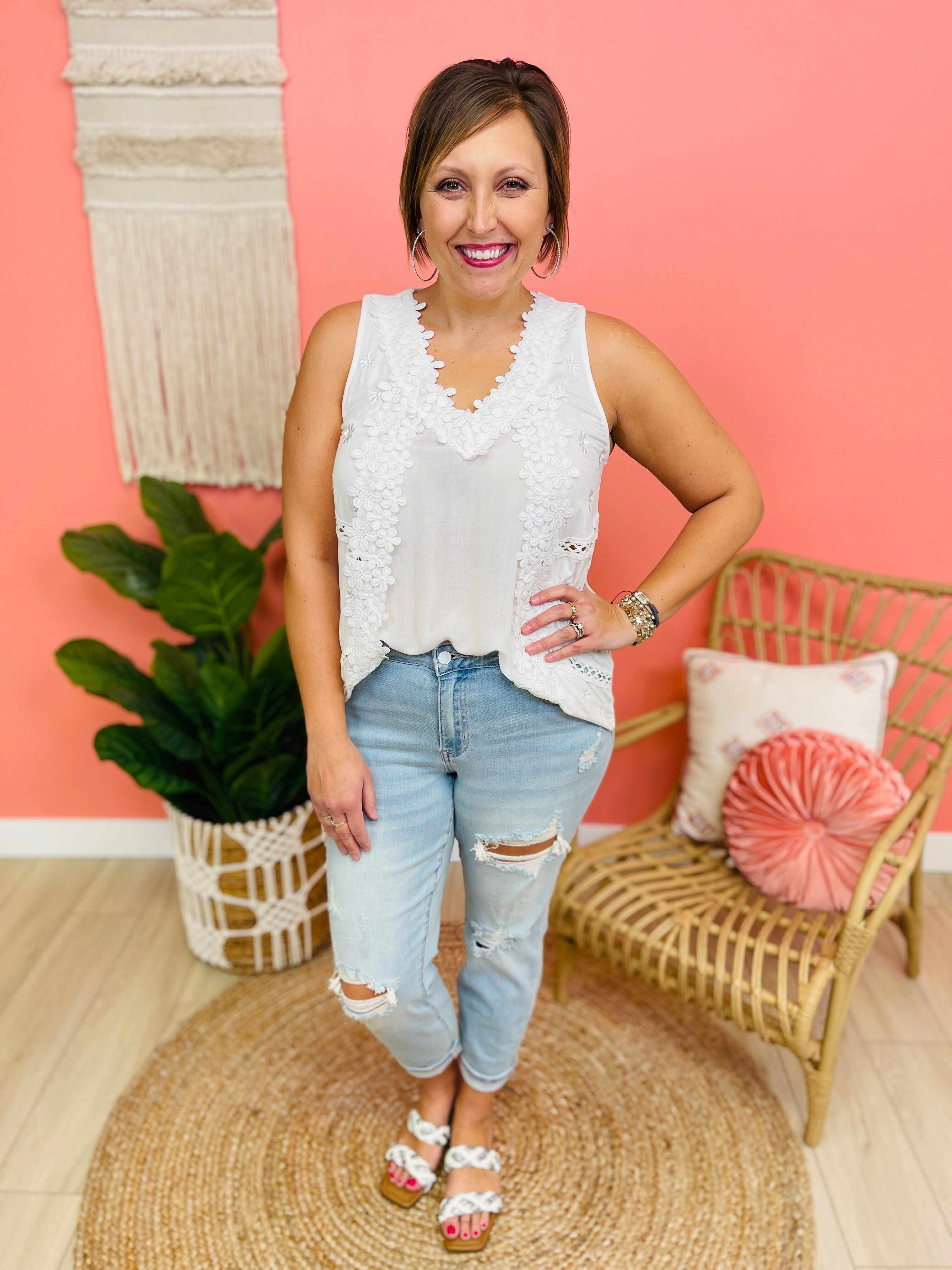 Plus/Reg Blushing Beauty Boyfriend Jeans