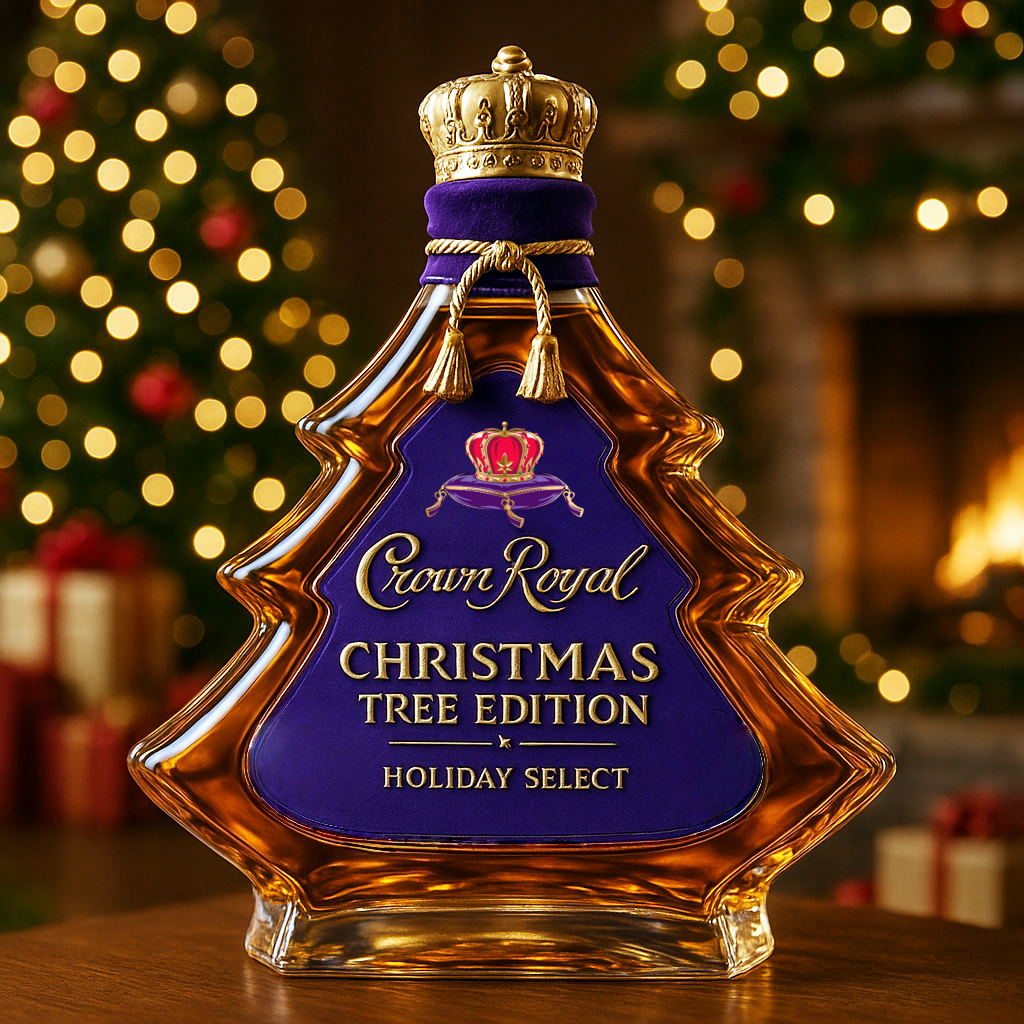 Christmas Tree Whiskey Bottle