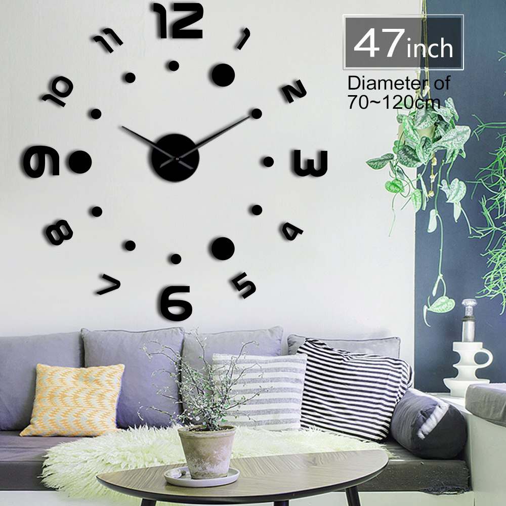 New Real Special Watch Quartz Wall Clocks 3D Acrylic DIY Wall Art Giant Clock Design Luxury Large Decorative Clocks Duvar Saati