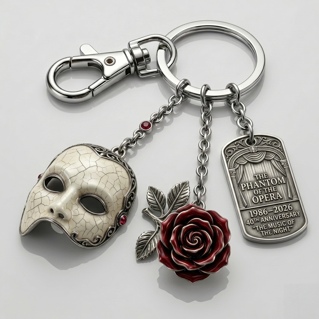The Phantom of the Opera 40th Anniversary Keychain