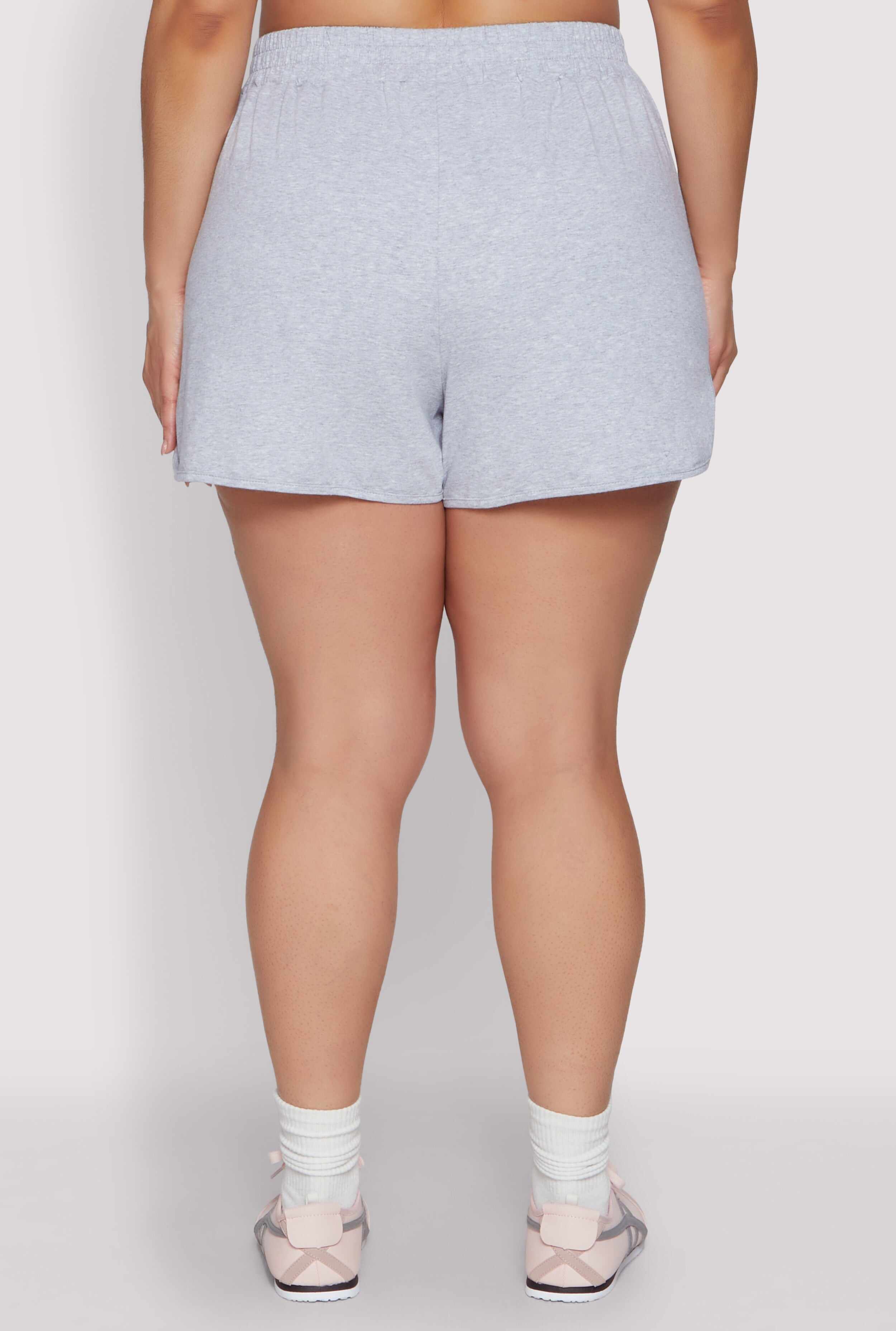 Plus Size Smocked Dolphin Shorts