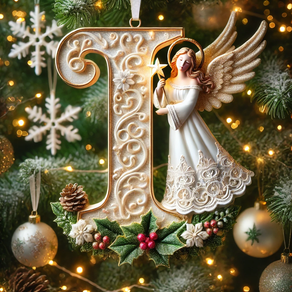 Angel Letter Christmas Tree Ornament