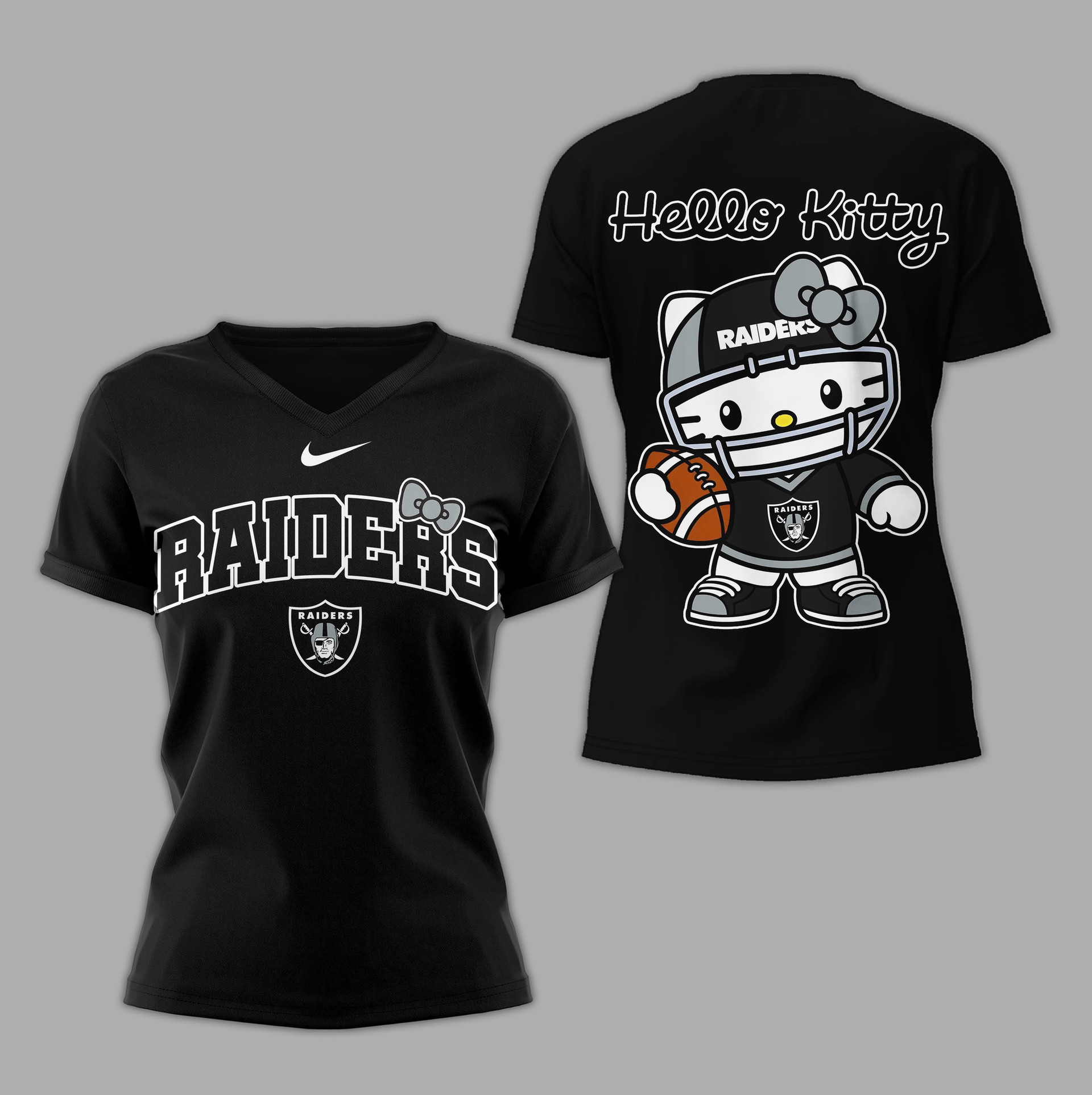 Las Vegas Raiders | Premium NFL Hello Kitty Women's Shirt TD