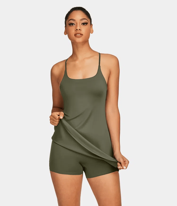 🔥Flash Sale🔥Softlyzero Plush Backless Active Dress-Easy Peezy