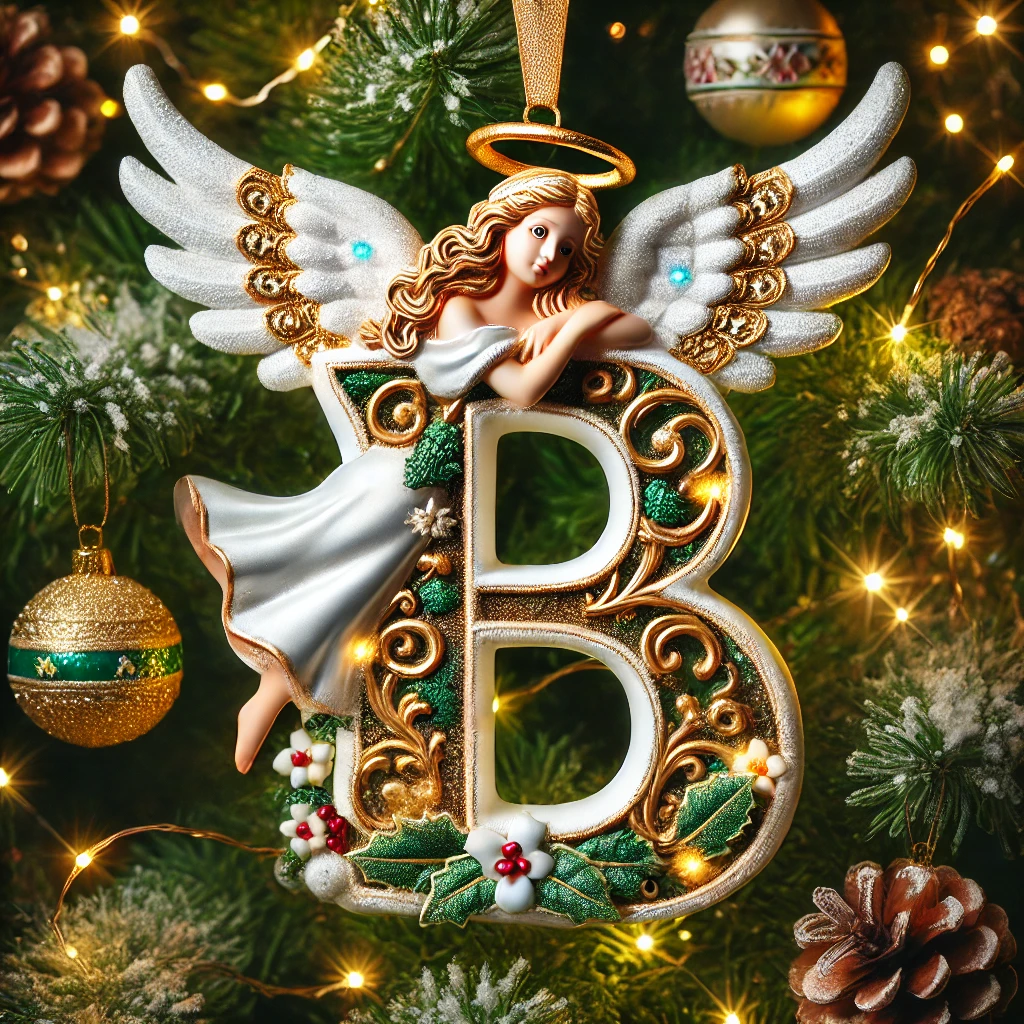 Angel Letter Christmas Tree Ornament