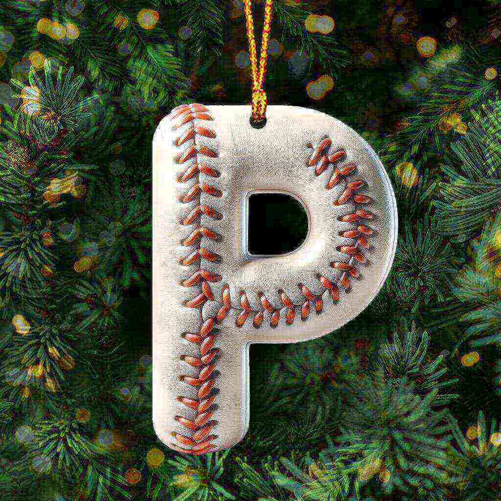 ⚾Personalized Baseball Letter Ornament