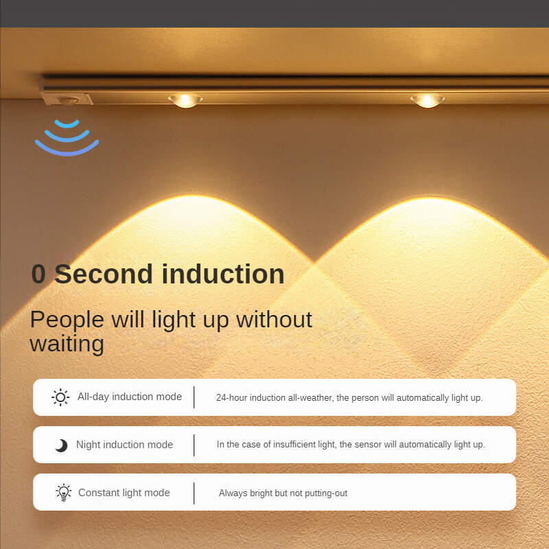 1pc Ultra-thin LED Human Body Sensor Light Rechargeable Cabinet Light Strip