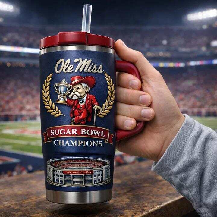 Ole Miss Rebels Sugar Bowl Champions Tumbler