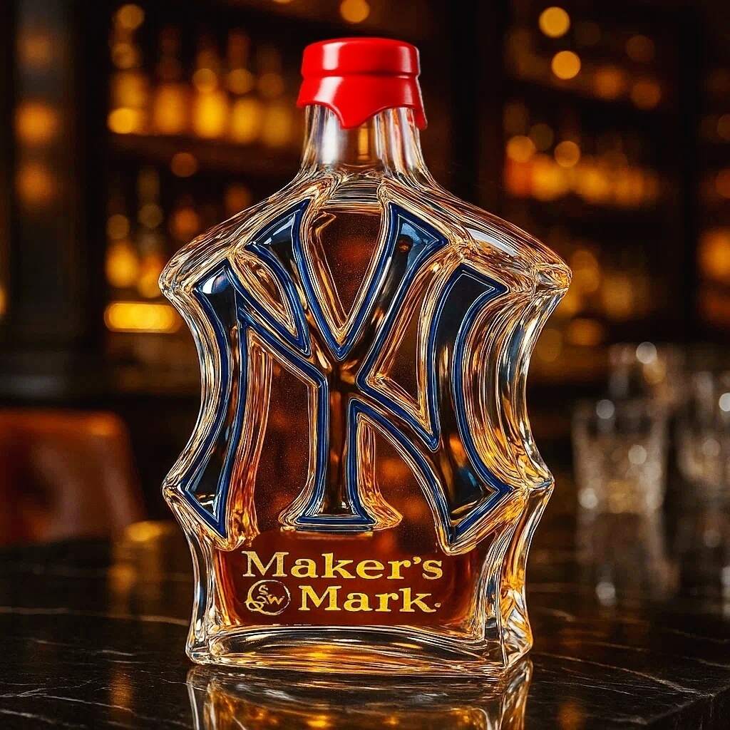 New York Yankees Whiskey Bottle