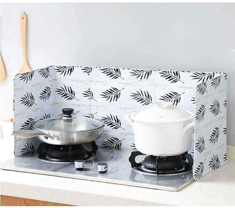 Aluminum Foldable Kitchen Gas Stove Baffle Plate