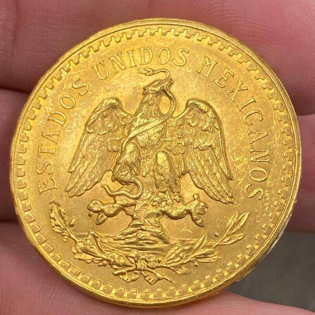 1821 & 1929 Mexican 50 Pesos Gold Coins