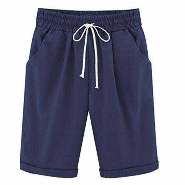 Colorful Plus Size Pockets Casual Shorts