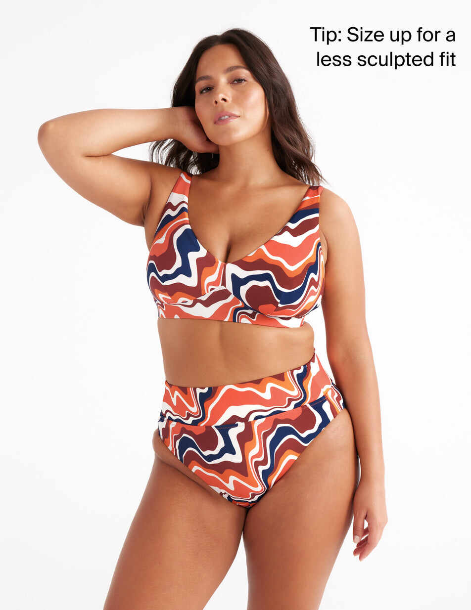 Sculpt High Rise High Cut Swim Bottom