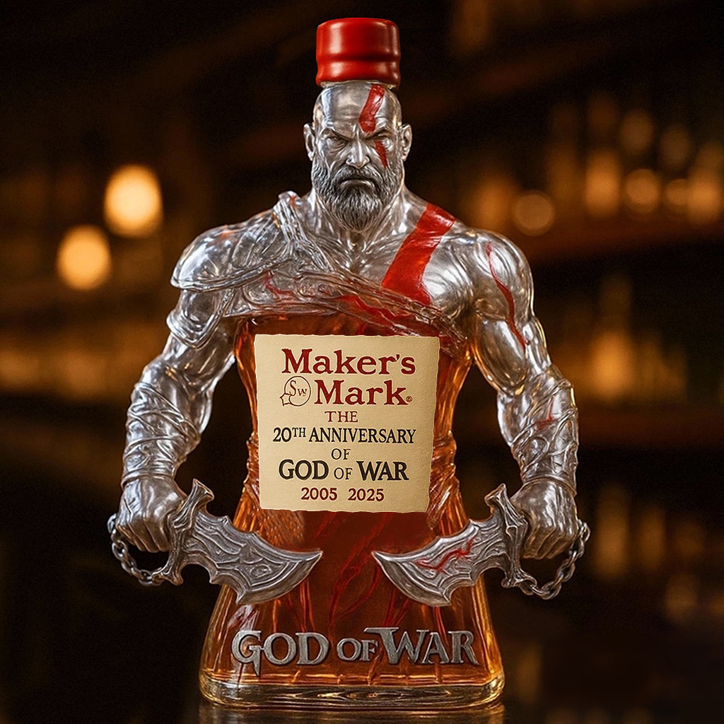 God of War 20th Anniversary Collector's Edition Whisky Bottle
