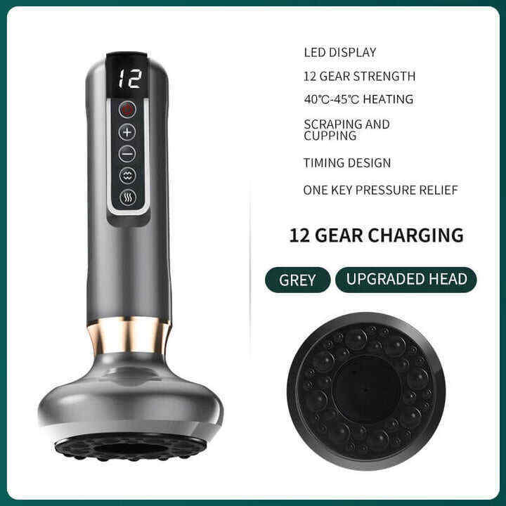 12 Level Electric Cupping Massager | Anti-Cellulite Vacuum Suction Cup