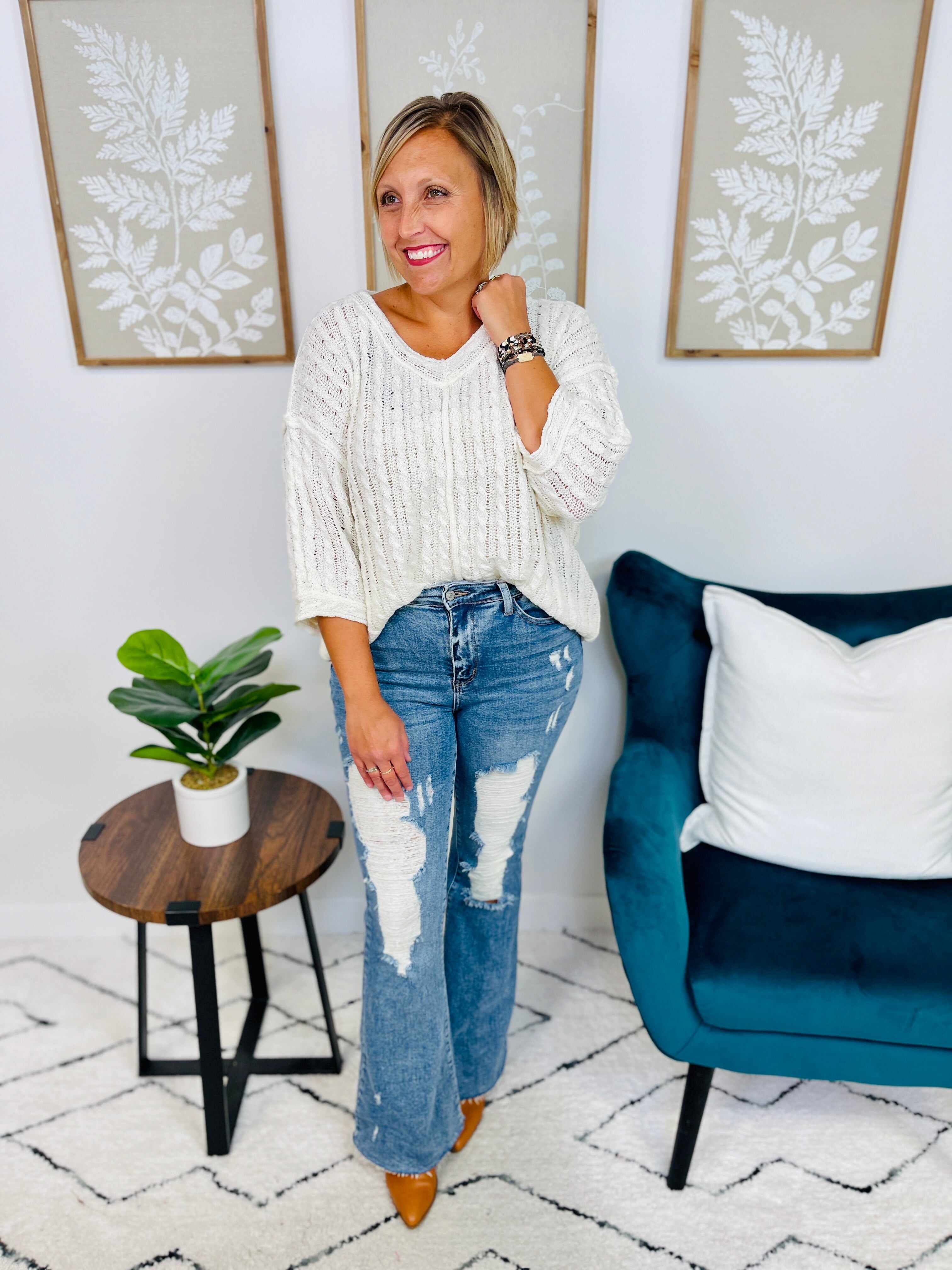 Plus/Reg Dare To Flare Jeans