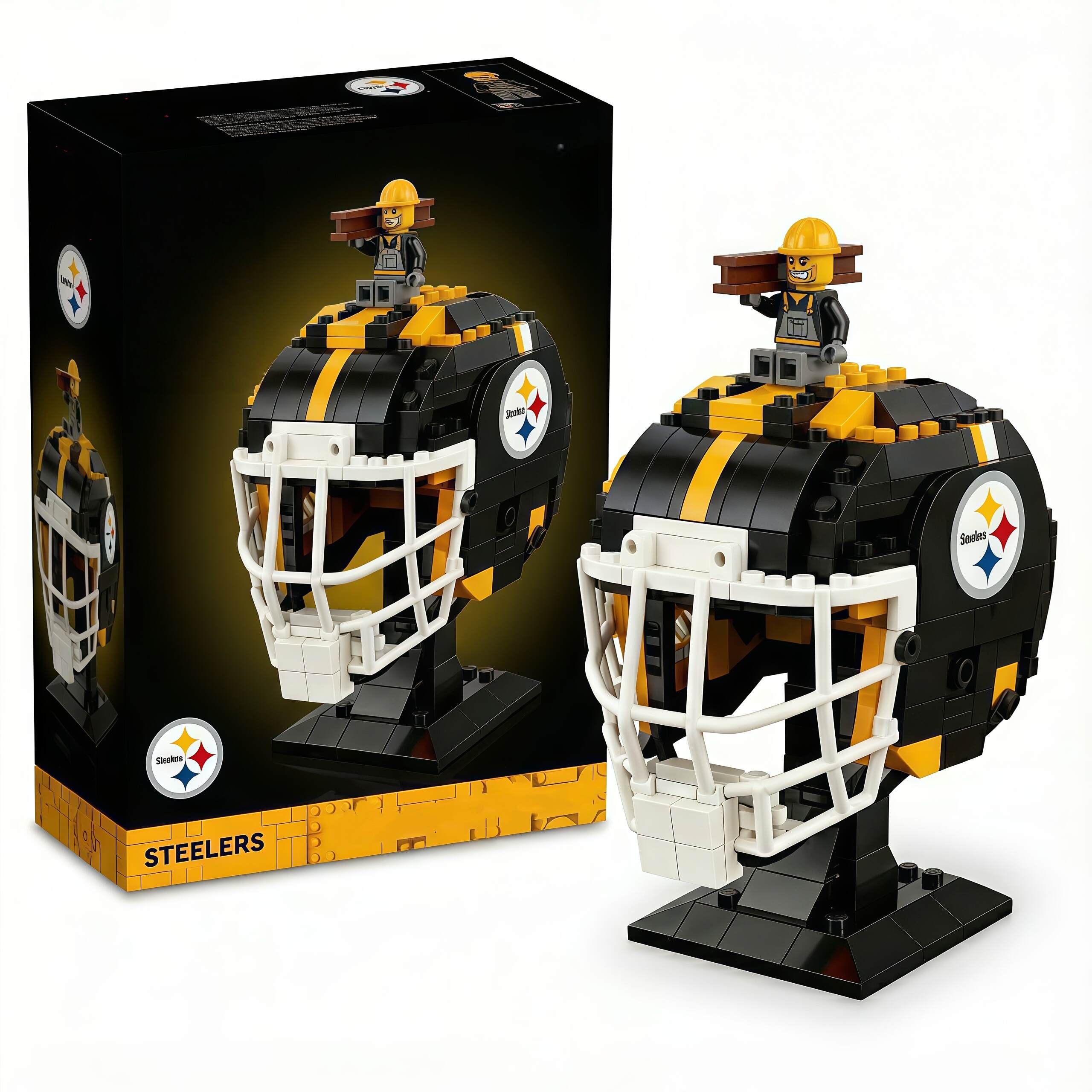 American Pro Football Brick Helmet Collector Brick Set