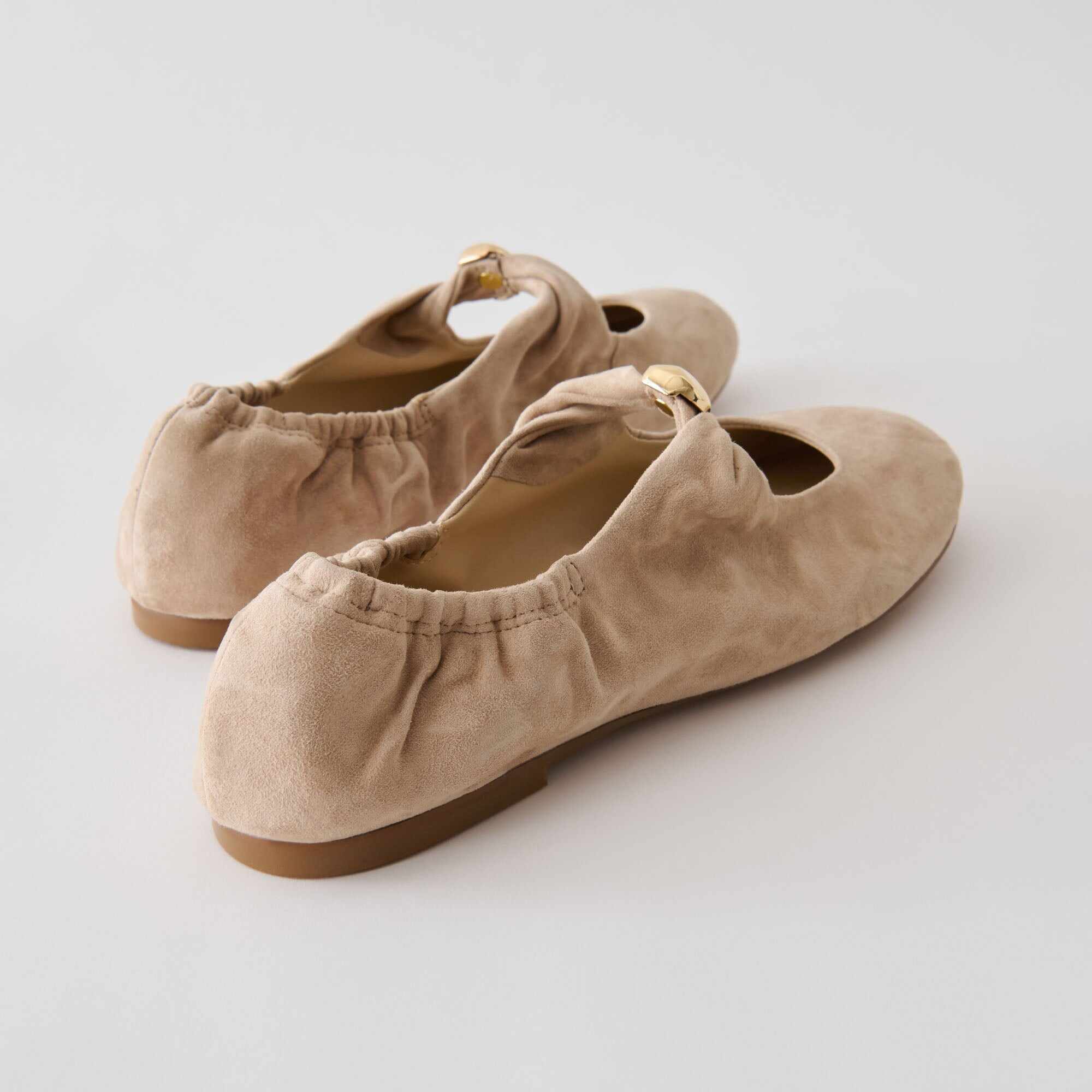 CORNEL FLATS CAMEL SUEDE