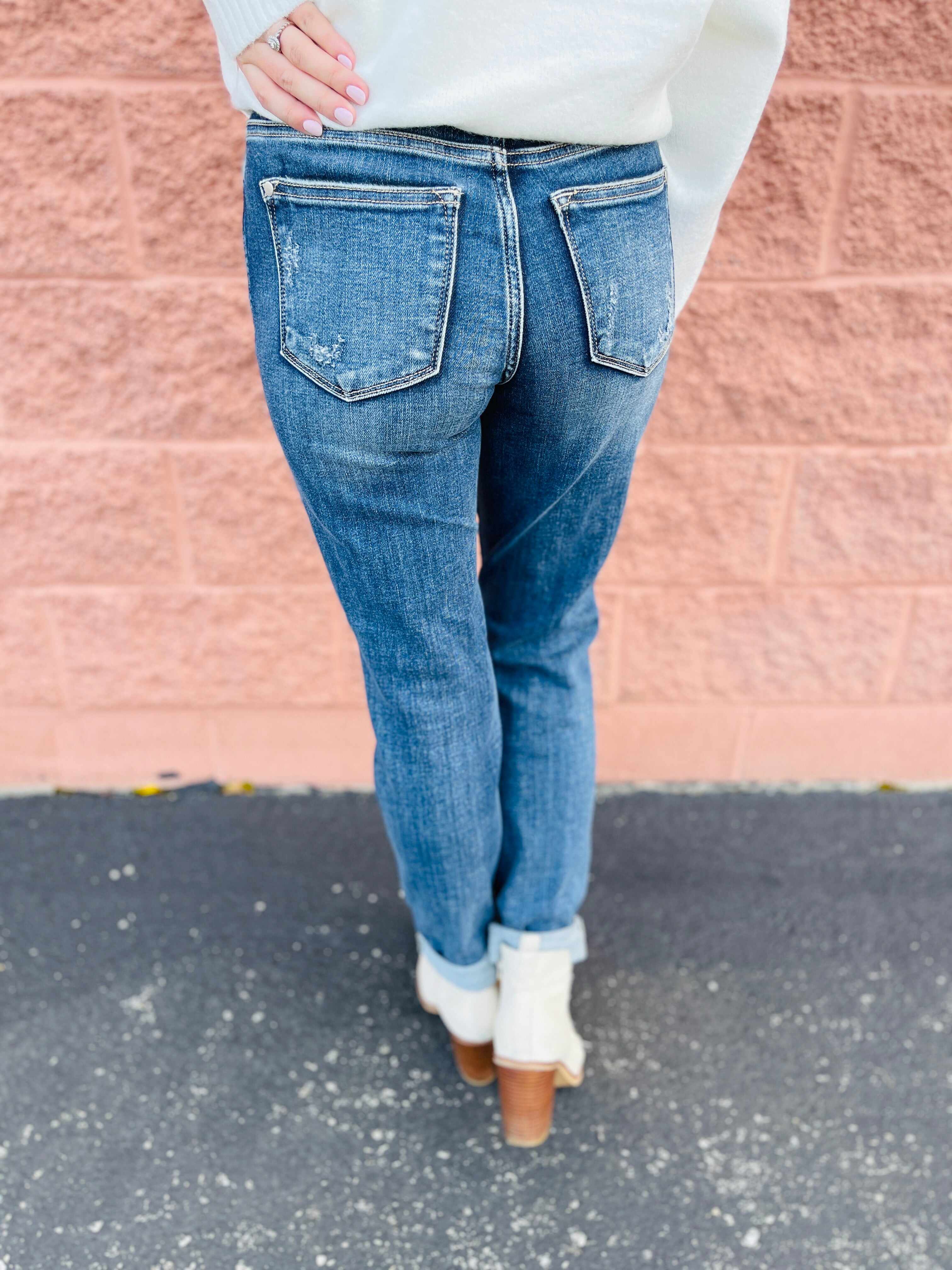 Plus/Reg Now Or Never Mid-Rise Boyfriend Jeans