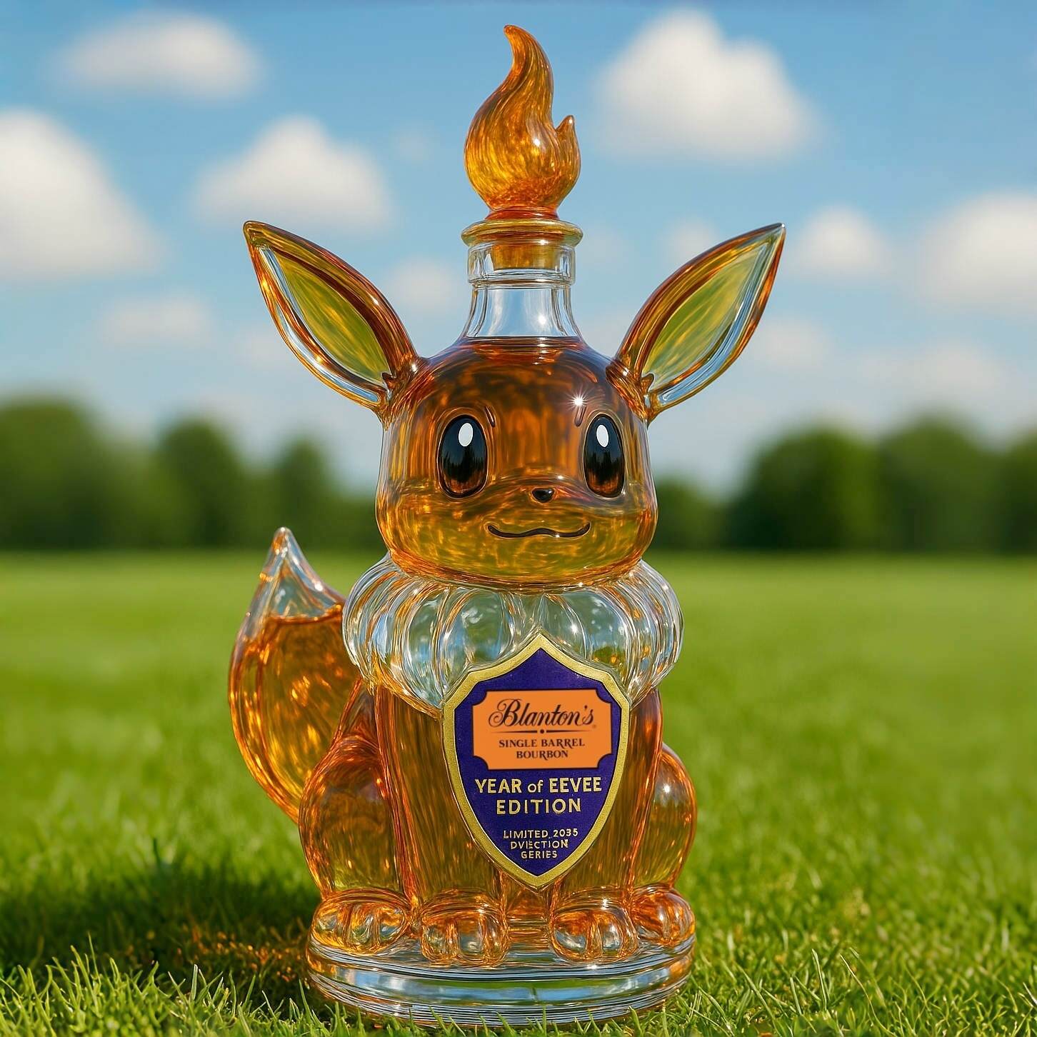 Eevee whiskey bottle