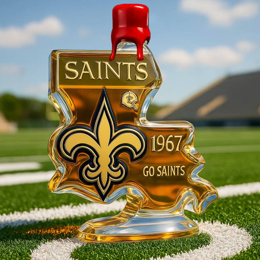 New Orleans Saints Limited Edition Whisky Bottle