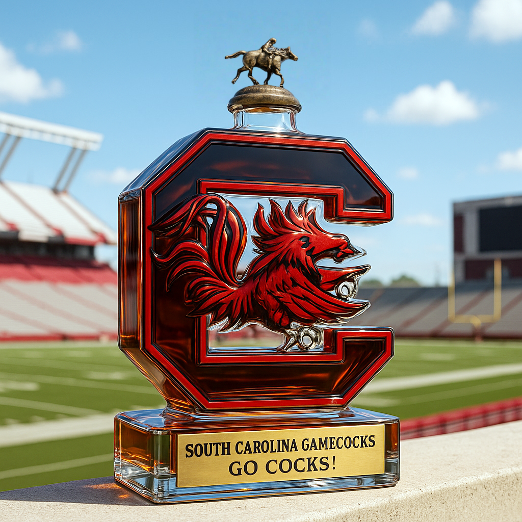 South Carolina Gamecocks Limited-Edition Whiskey Bottle