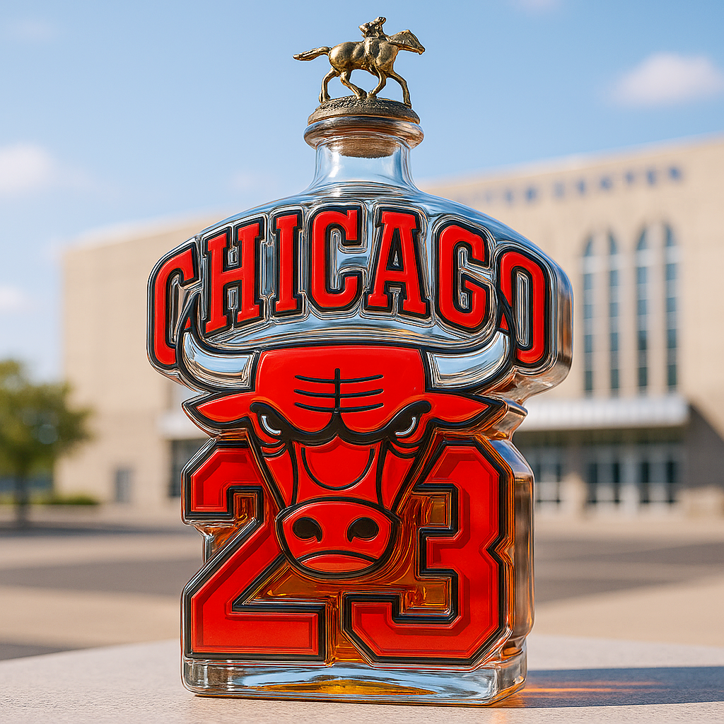 Chicago Bulls Salute Whiskey Bottle