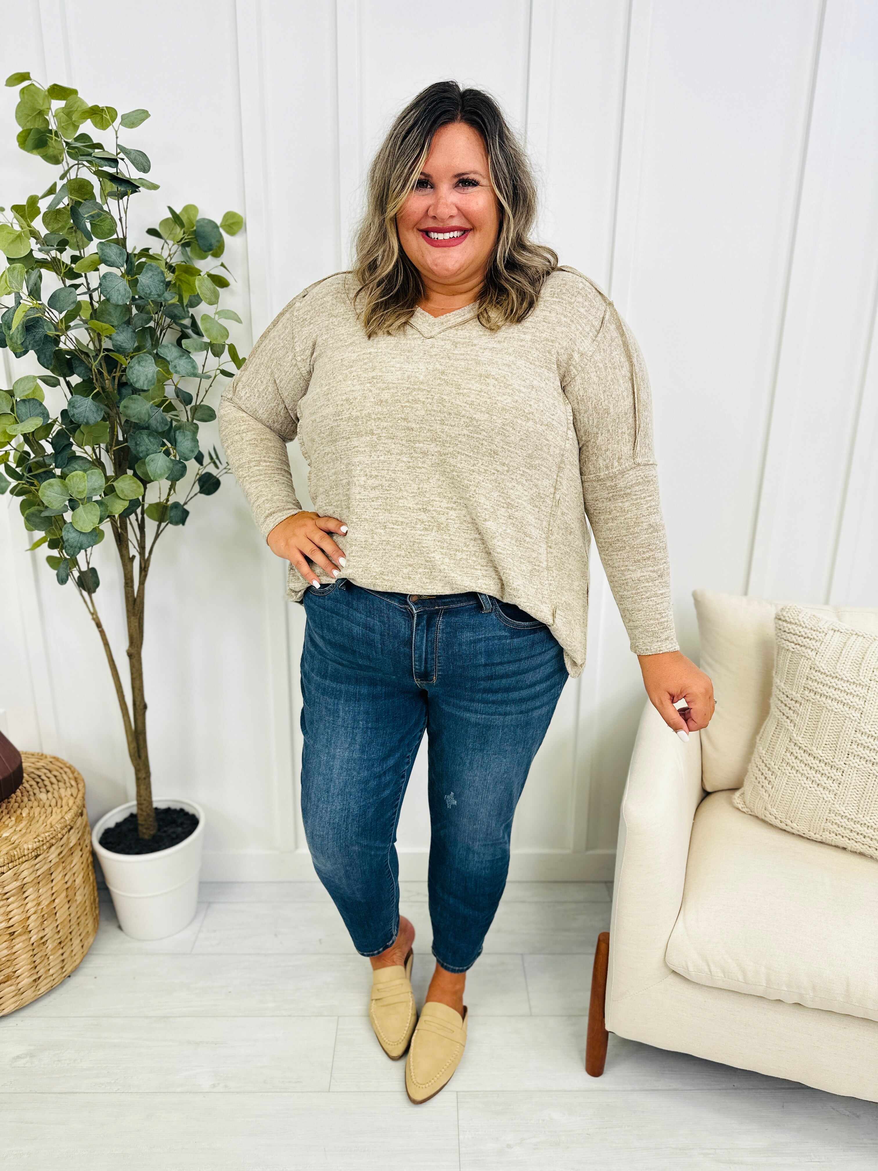 Mid Rise Plus/Reg Everyday Essential Relaxed Fit Jeans - Multiple Inseams!