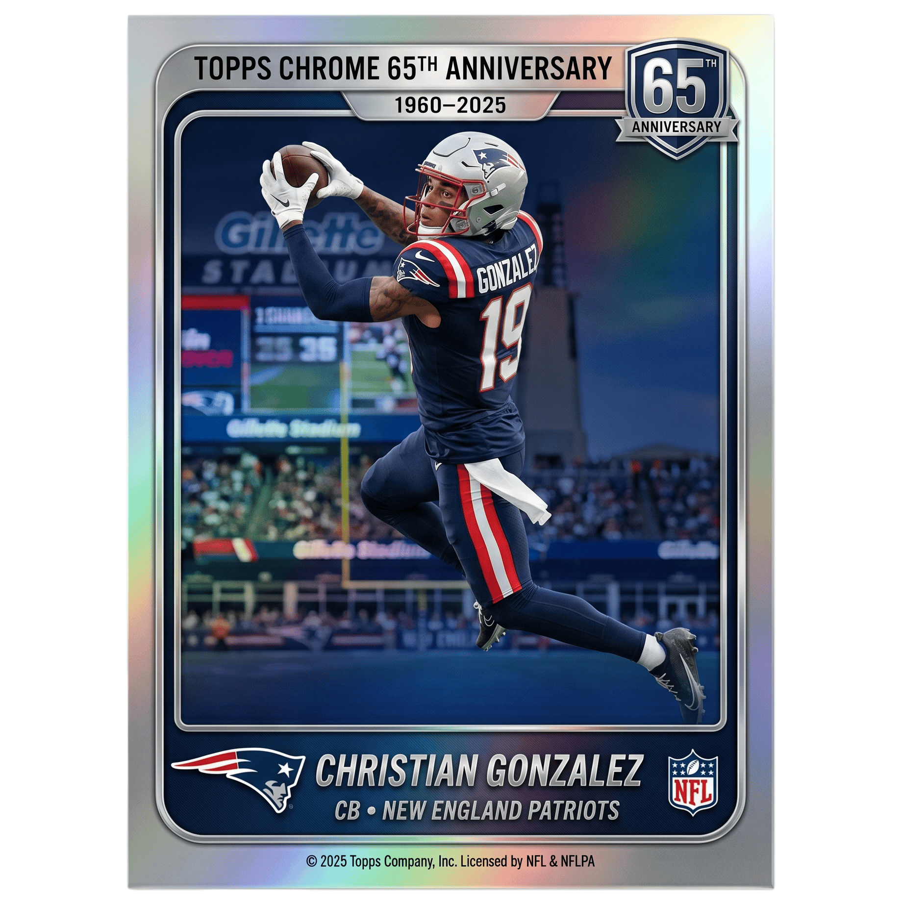 2026 New England Patriots 65th Anniversary Hobby Box