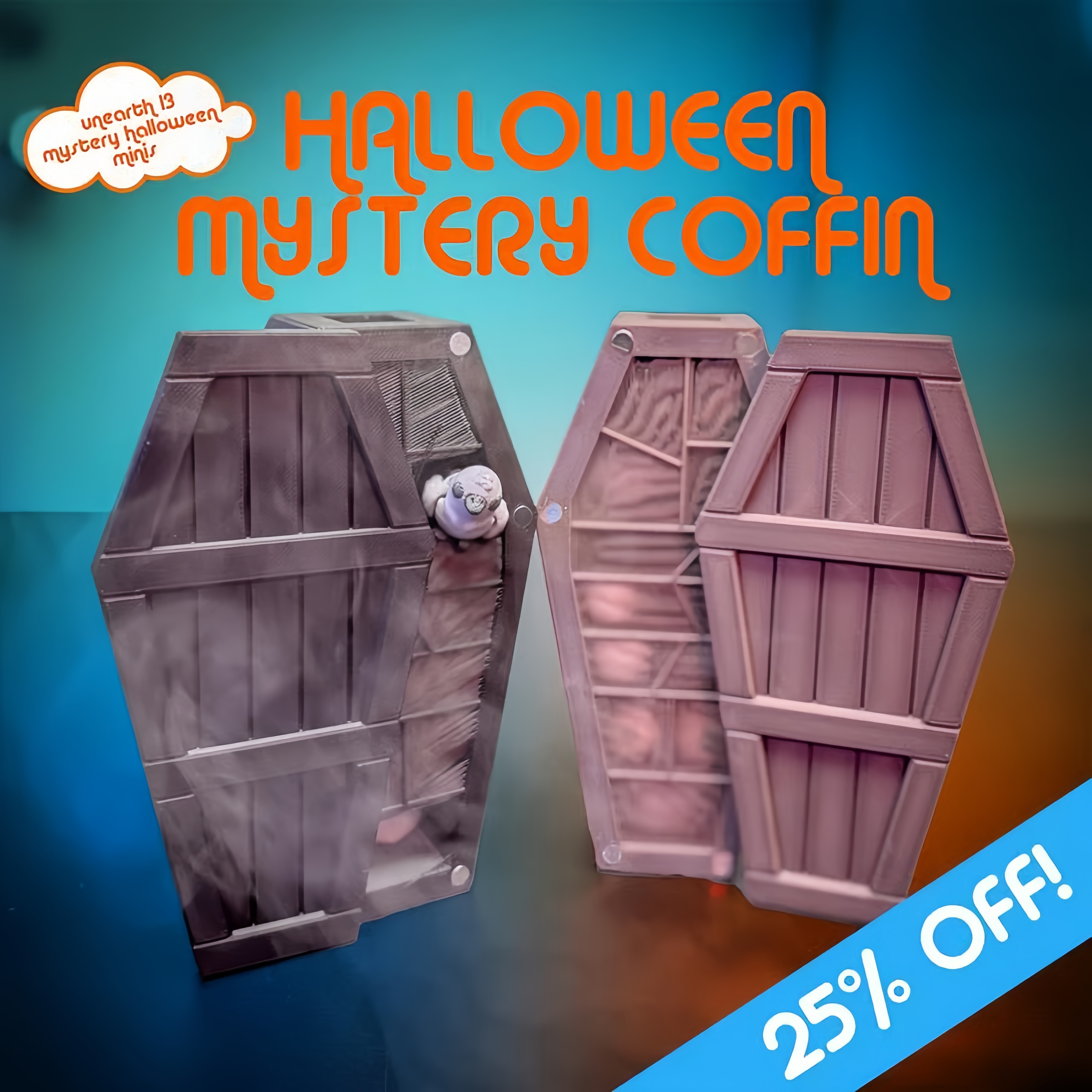 🎃Halloween Mystery Coffin Countdown - 13 Days of Spooky Minis