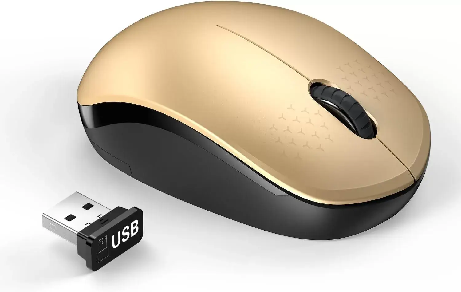 seenda Wireless Mouse, 2.4G Noiseless Mouse with USB Receiver - Portable Computer Mice for PC, Tablet, Laptop with Windows System - Mint Green
