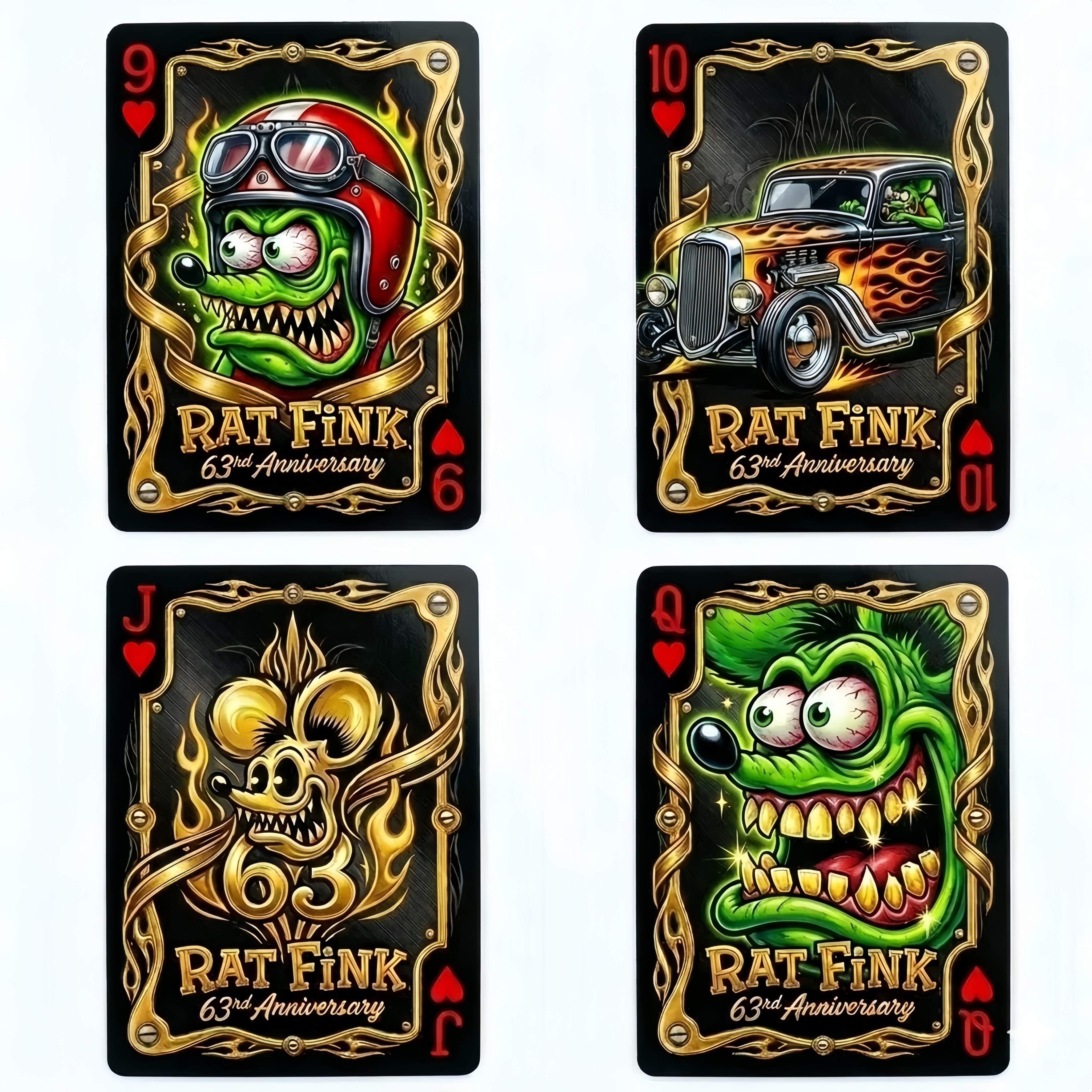 🐀Rat Fink 63rd Anniversary Limited Edition Playing Cards—54 CARDS