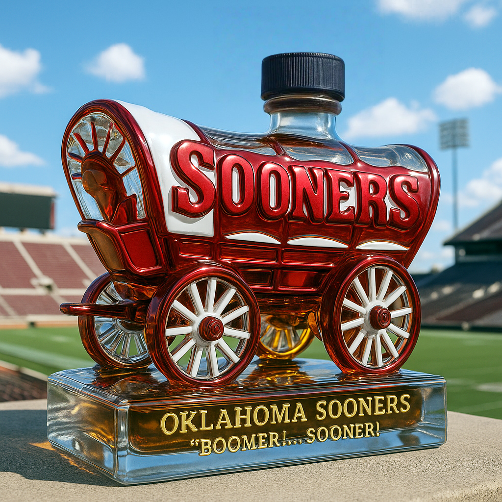 Oklahoma Sooners Limited-Edition Whiskey Bottle